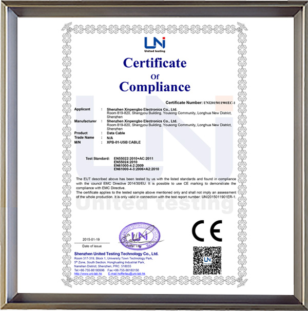 Certificate Of Compliance