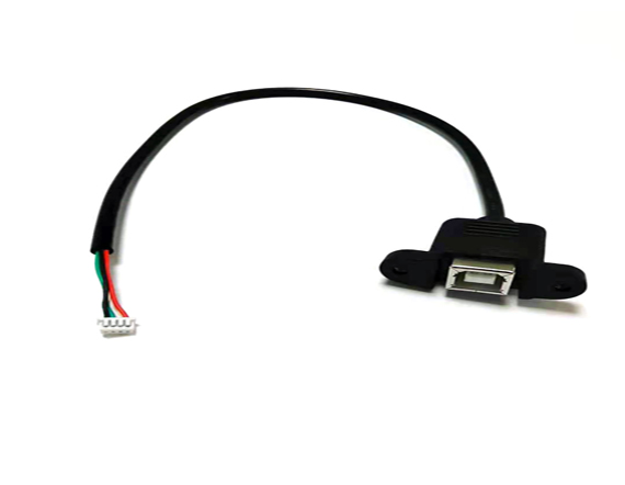 USB BM4P shielded cable with ear connection PH2.0-4P