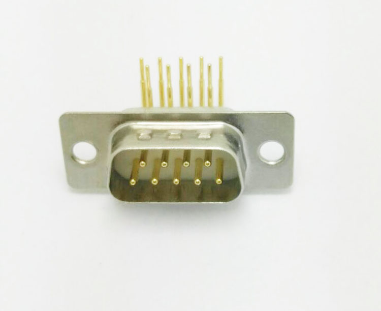 DMS-9P (male) Light Hole Curved Plug Needle White Glue Connector