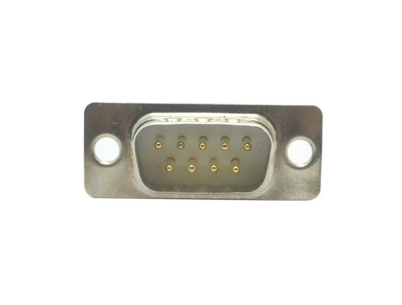 DMS-9P Male Plug Plain Hole Turning Contact Gold Plated