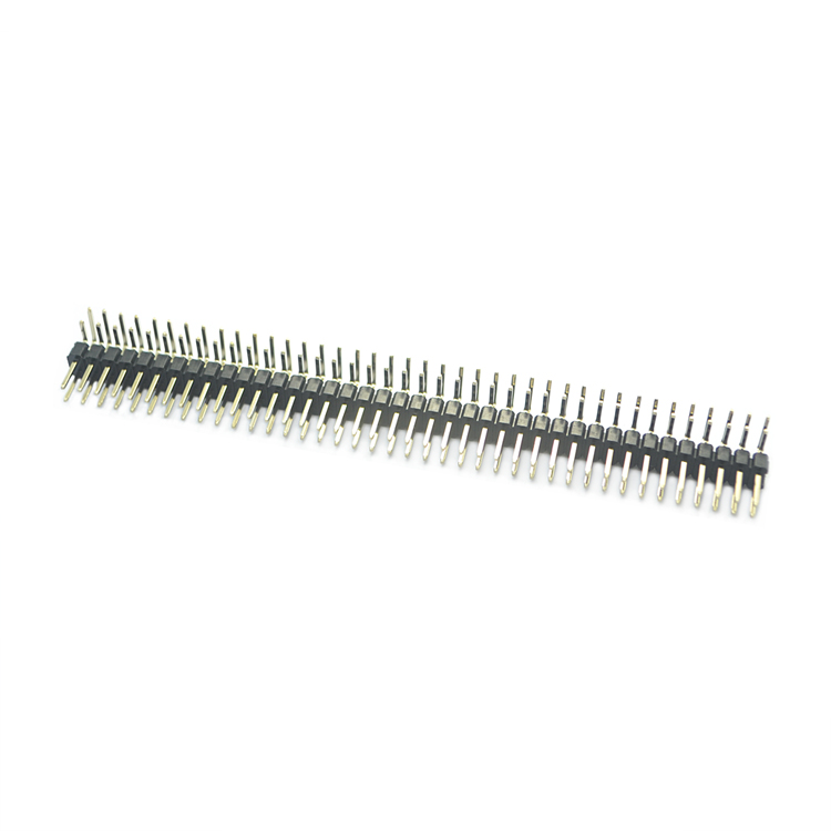 2.54 pitch double row double bent pin header