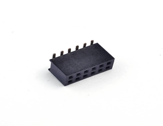 2.54 double row SMD female connector with column