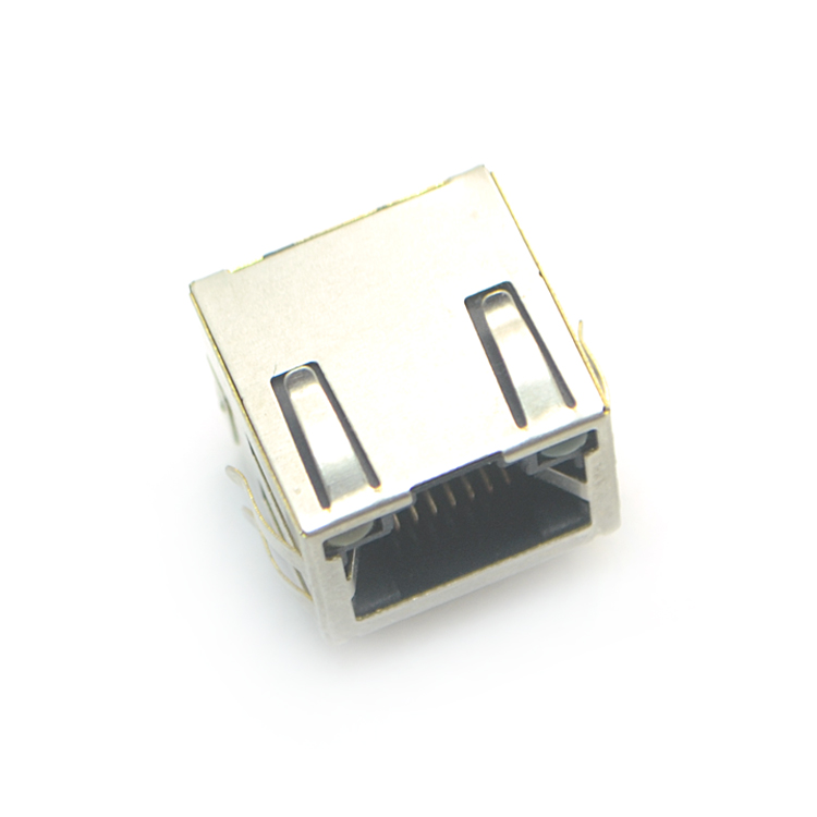 RJ45-8P8C with light on top with spring bent plug