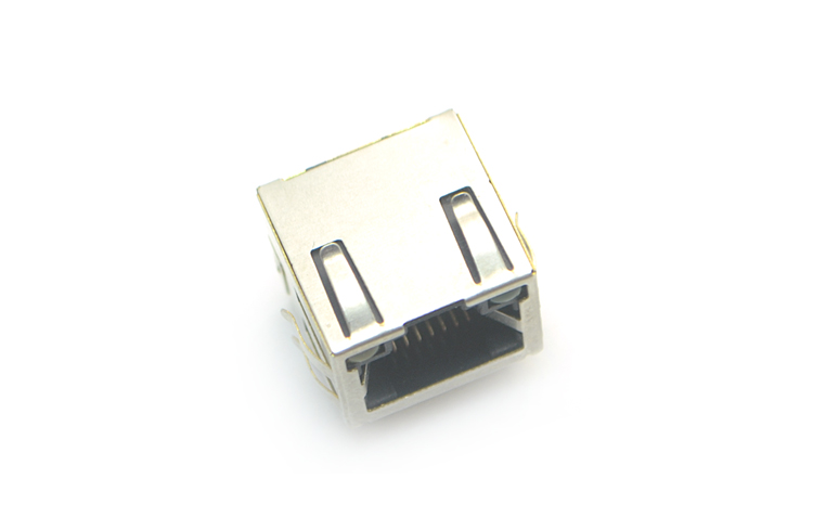 RJ45-8P8C with light on top with spring bent plug