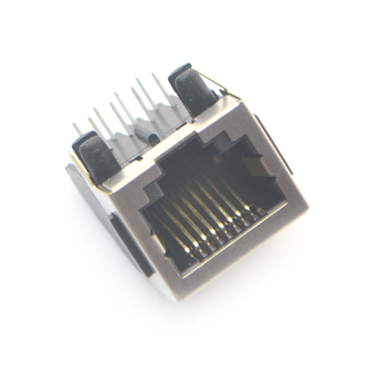 RJ45-8P8C Half package with ear angle plug