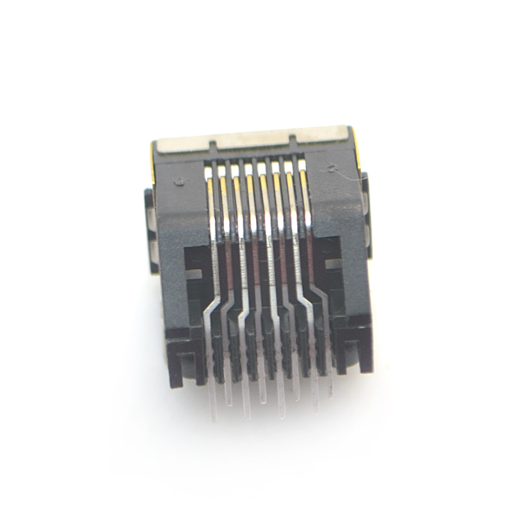 RJ45-8P8C Half package with ear angle plug