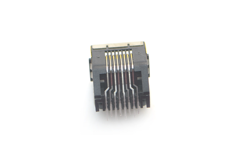 RJ45-8P8C Half package with ear angle plug